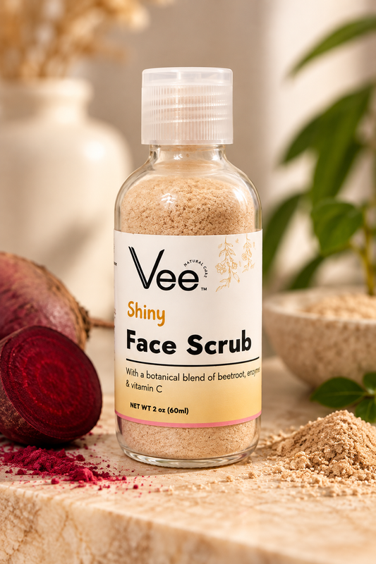 Shiny face scrub